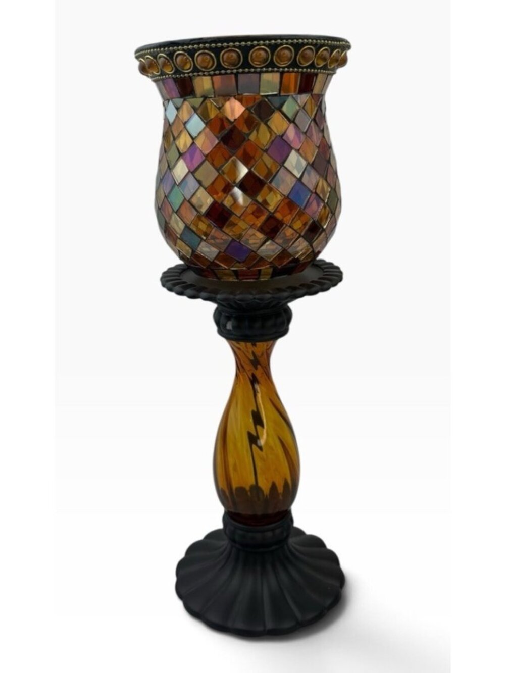Partylite Global Fusion Peglite Pillar Holder P8696 P8722 Mosaic Peg Light Decor